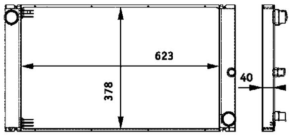 Kühler, Motorkühlung MAHLE CR579000P