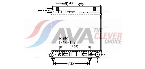 Kühler, Motorkühlung AVA QUALITY COOLING MSA2150