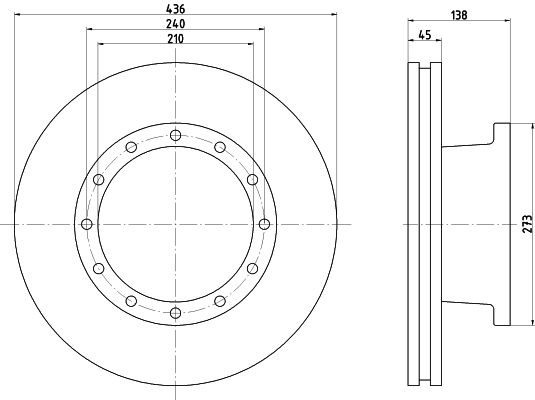 Bremsscheibe TEXTAR 93096100