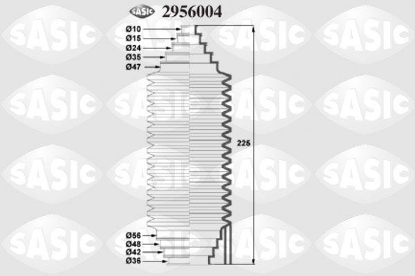 Faltenbalg, Lenkung SASIC 2956004