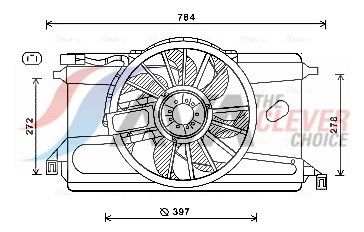 Lüfter, Motorkühlung AVA QUALITY COOLING FD7561