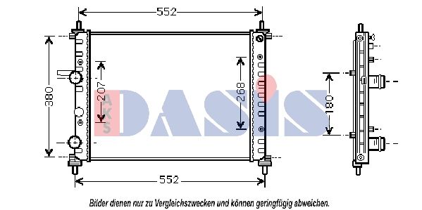 Kühler, Motorkühlung AKS DASIS 080096N