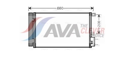Kondensator, Klimaanlage AVA QUALITY COOLING FTA5357D