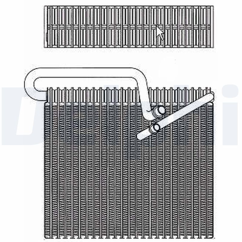 Verdampfer, Klimaanlage DELPHI TSP0525148