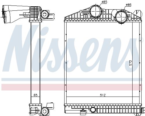 Ladeluftkühler NISSENS 97033