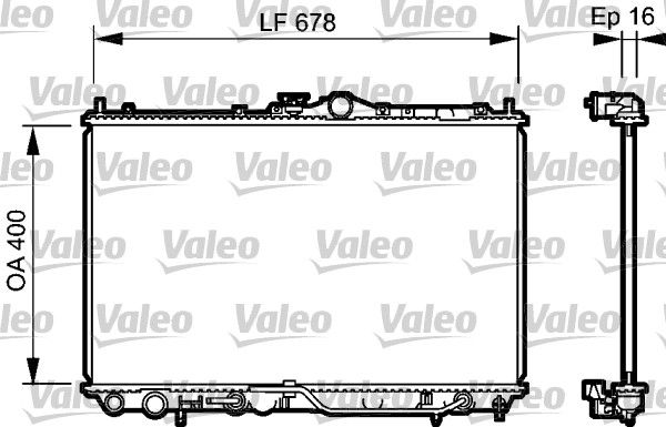 Kühler, Motorkühlung VALEO 734480