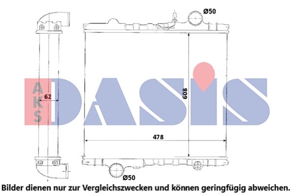 Kühler, Motorkühlung AKS DASIS 440314N