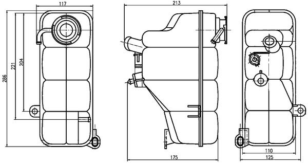 Ausgleichsbehälter, Kühlmittel MAHLE CRT123000S