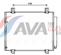 Kondensator, Klimaanlage AVA QUALITY COOLING TO5680D