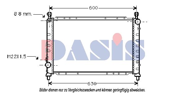 Kühler, Motorkühlung AKS DASIS 010009N