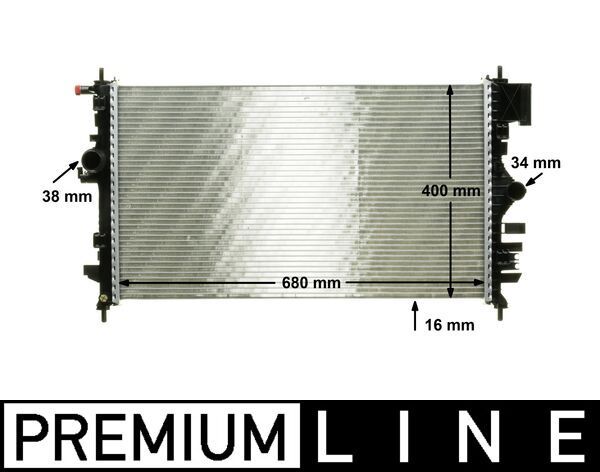 Kühler, Motorkühlung MAHLE CR1099000P