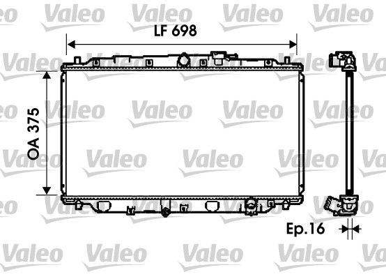 Kühler, Motorkühlung VALEO 734624