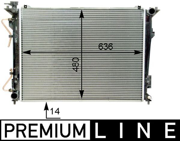 Kühler, Motorkühlung MAHLE CR1338000P