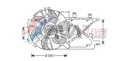 Lüfter, Motorkühlung AVA QUALITY COOLING OL7516