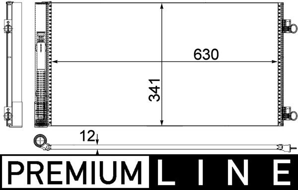 Kondensator, Klimaanlage MAHLE AC751000P