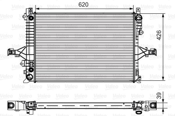 Kühler, Motorkühlung VALEO 735539