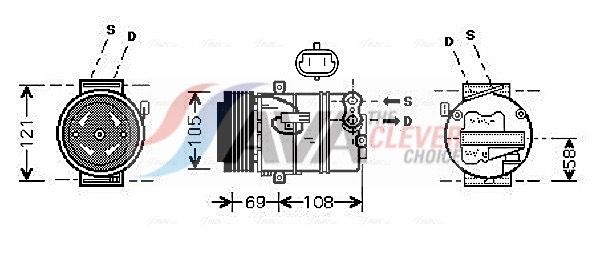 Kompressor, Klimaanlage AVA QUALITY COOLING OLAK426