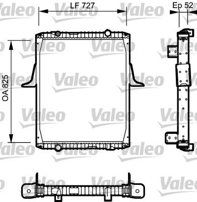 Kühler, Motorkühlung VALEO 732336