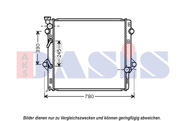 Kühler, Motorkühlung AKS DASIS 210243N