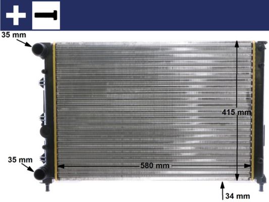 Kühler, Motorkühlung MAHLE CR1411000S