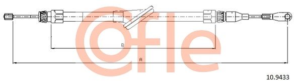 Seilzug, Feststellbremse COFLE 10.9433