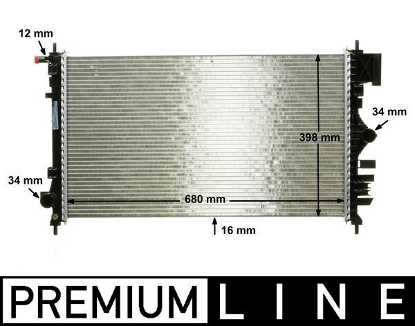 Kühler, Motorkühlung MAHLE CR1097000P