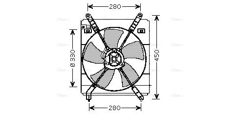 Lüfter, Motorkühlung AVA QUALITY COOLING to7525