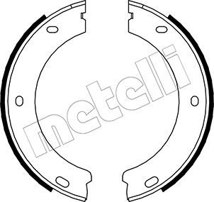 Bremsbackensatz, Feststellbremse METELLI 53-0325