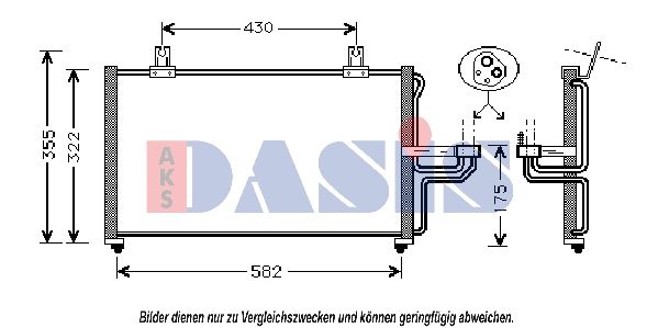 Kondensator, Klimaanlage AKS DASIS 112007N