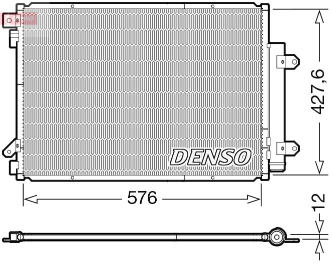 Klimakondensator Klimakühler Denso DCN47008