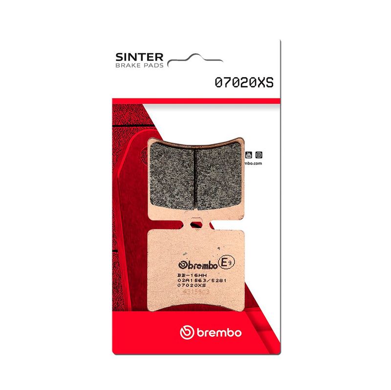 Bremsbelagsatz, Scheibenbremse BREMBO 07020XS