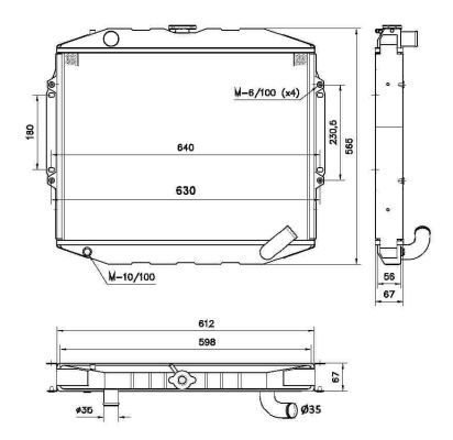 Kühler, Motorkühlung NRF 52282