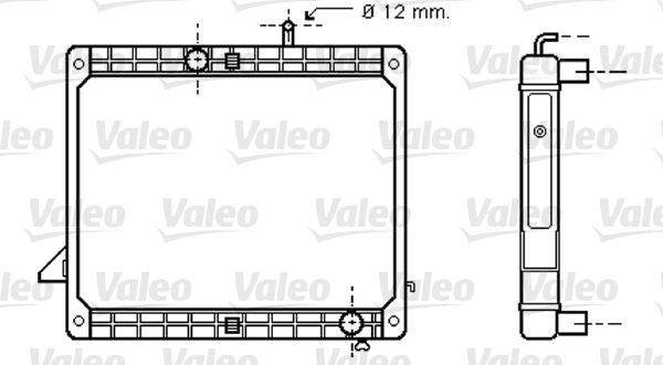 Kühler, Motorkühlung VALEO 733421