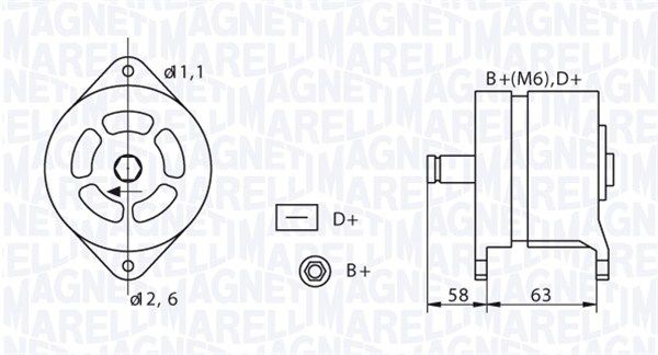 Generator MAGNETI MARELLI 063320049010