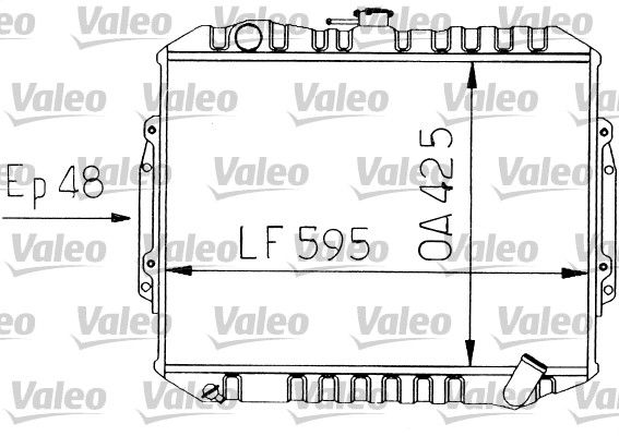 Kühler, Motorkühlung VALEO 730454