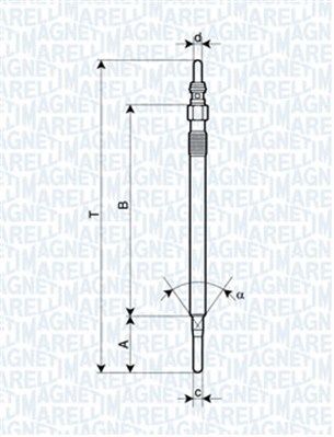 Glühkerze MAGNETI MARELLI 062900062304