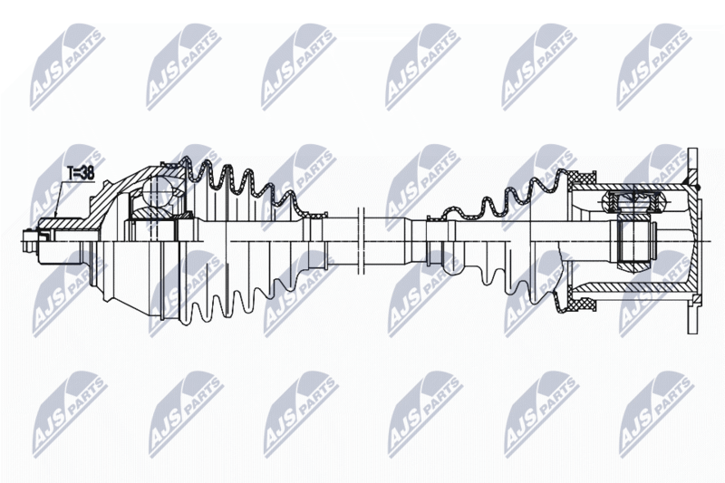 Antriebswelle NTY NPW-AU-034