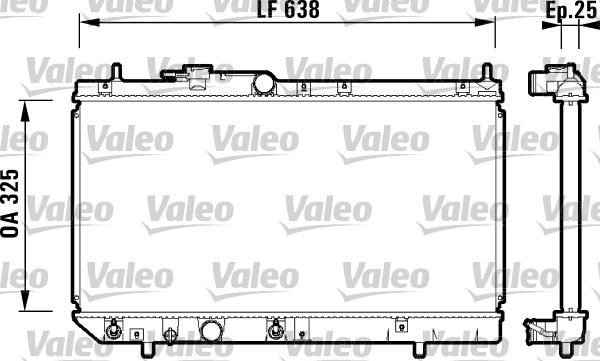 Kühler, Motorkühlung VALEO 734102