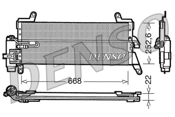 Kondensator, Klimaanlage DENSO DCN13010