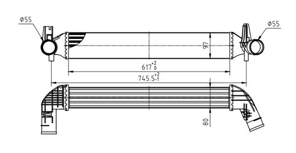 Ladeluftkühler HART 614 064