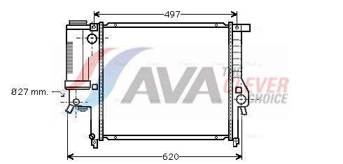 Kühler, Motorkühlung AVA QUALITY COOLING BW2139