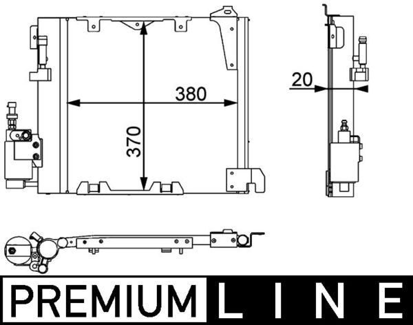 Kondensator, Klimaanlage MAHLE AC349000P