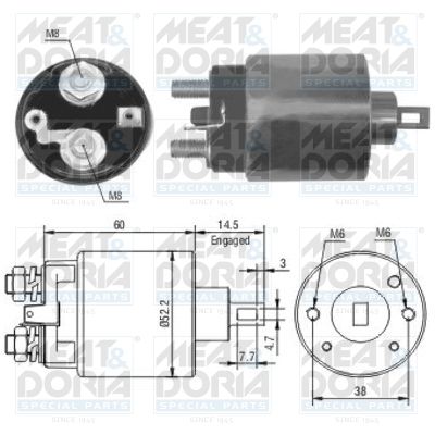 Magnetschalter, Starter MEAT & DORIA 46174