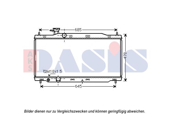 Kühler, Motorkühlung AKS DASIS 100080N