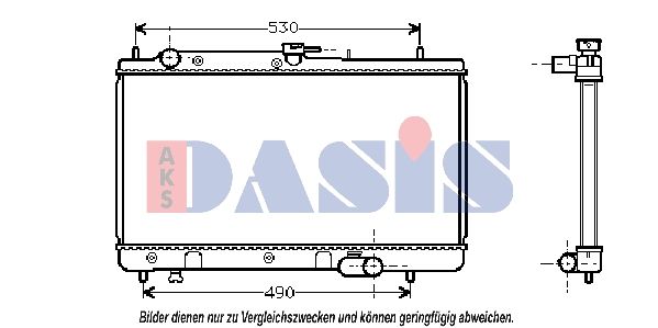Kühler, Motorkühlung AKS DASIS 110970N