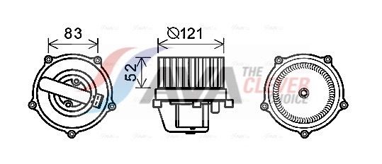 Innenraumgebläse AVA QUALITY COOLING VN8345