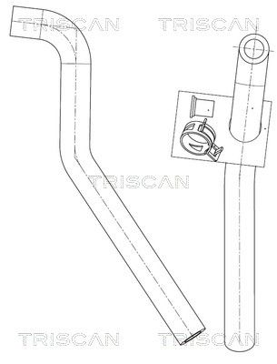 Hydraulikschlauch Lenkung TRISCAN 8516 11019