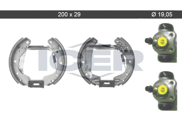 Bremsbackensatz ICER 79kt0037 c