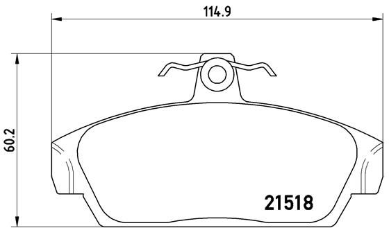 Bremsbelagsatz Bremsbeläge BREMBO P 52 015