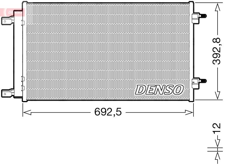 Klimakondensator Klimakühler Denso DCN20047